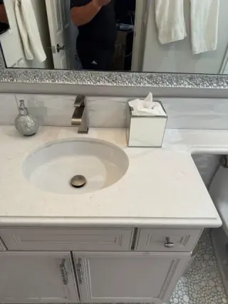 Bathroom after Atlanta deep cleaning