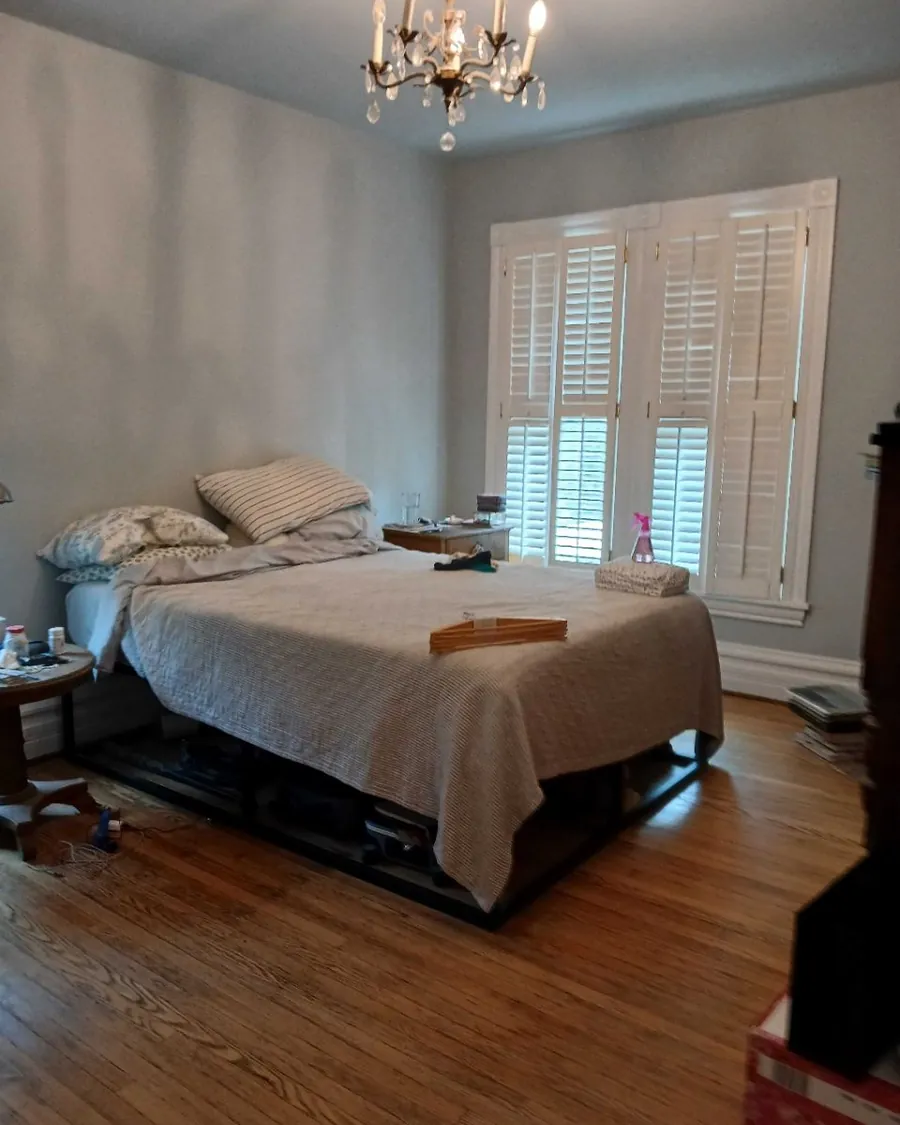 Bedroom after a deep clean