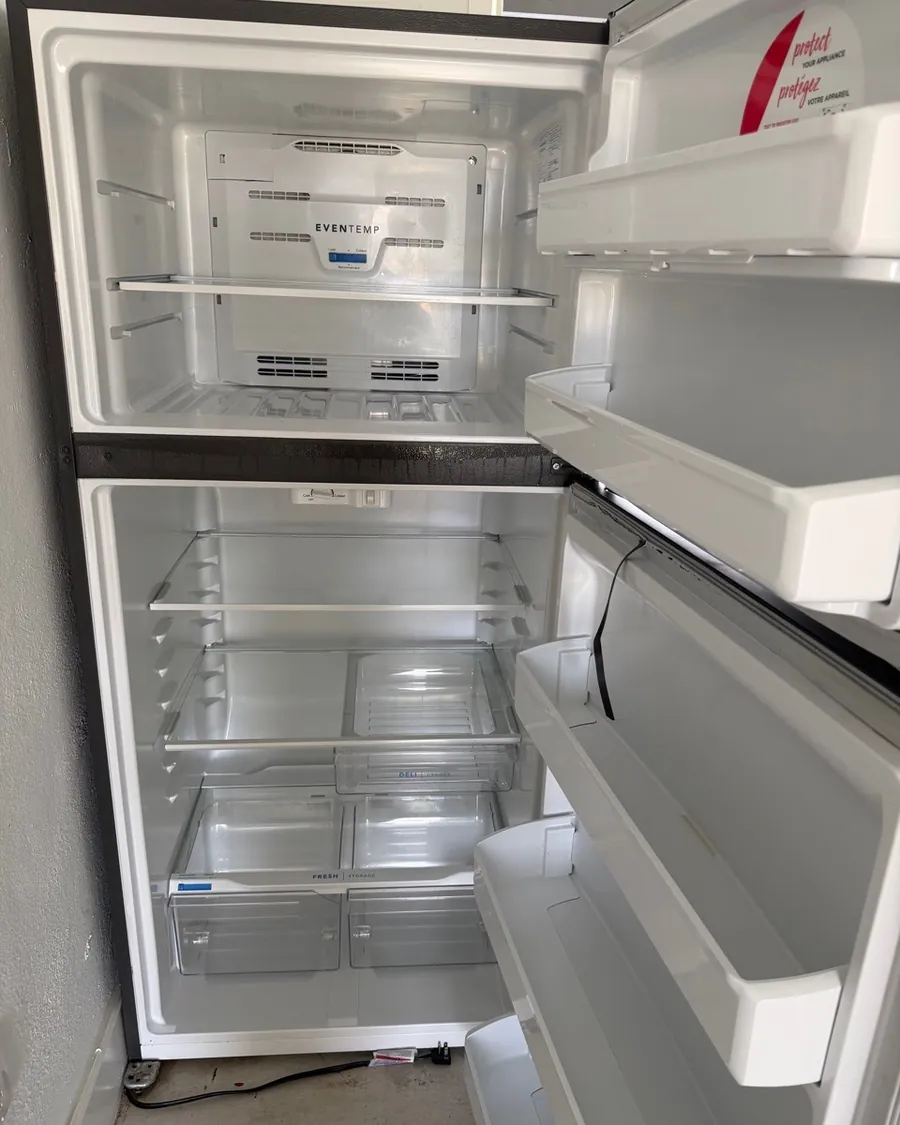 Fridge after a move-in clean